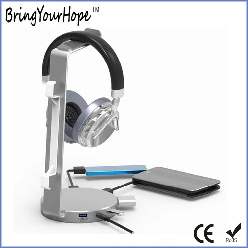 Special Design 3.0 USB Hub with Headphone Stand (XH-HUB-012)